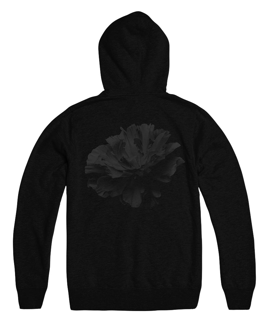 Hadestown Flower Hoodie with Sleeve Logo