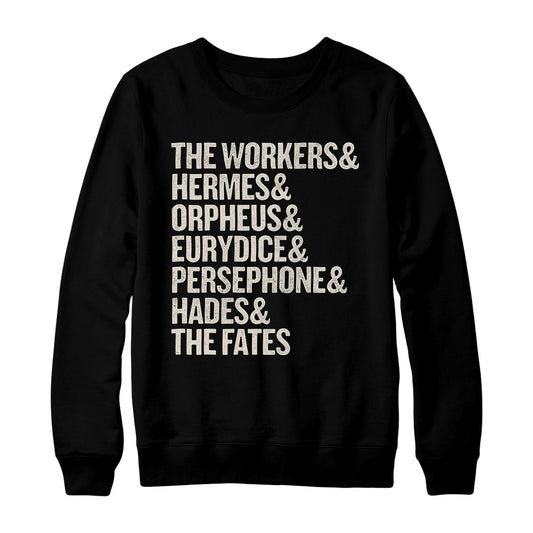 Hadestown Names Crewneck Pullover